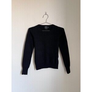GALERIES LAFAYETTE Women's Cashmere Crew Sweater in Black Size US 00
